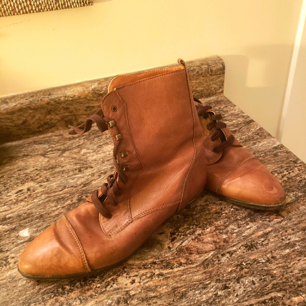 Vintage leather boots